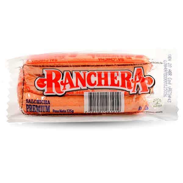Salchicha Ranchera 5 unidades 115g   
