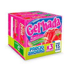 Gelatina Gelhada x3 sabores