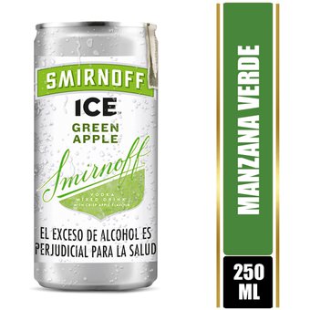 Vodka Smirnoff ICE Green Apple Lata 250 ml