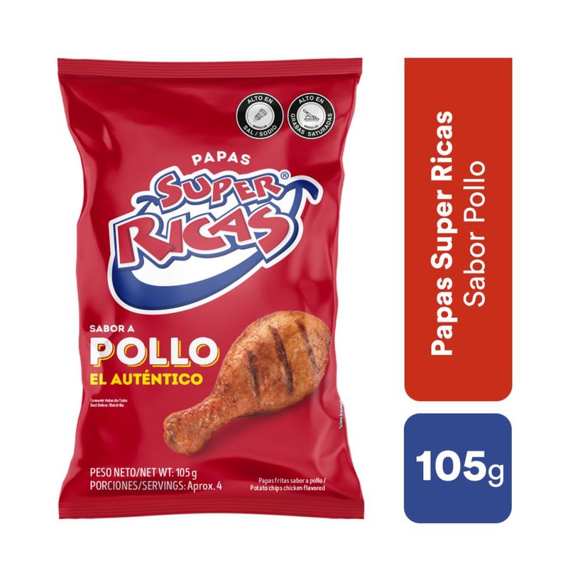 Papas de Pollo Súper Ricas 105g
