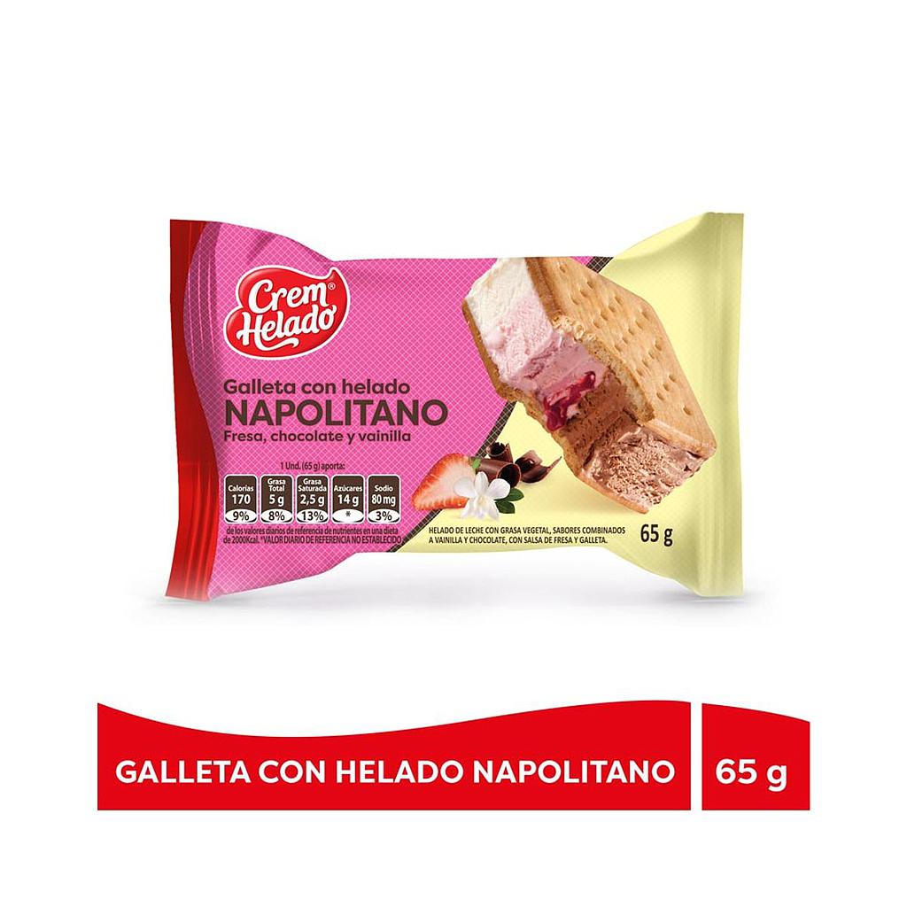 Platillo Napolitano Crem Helado 65g