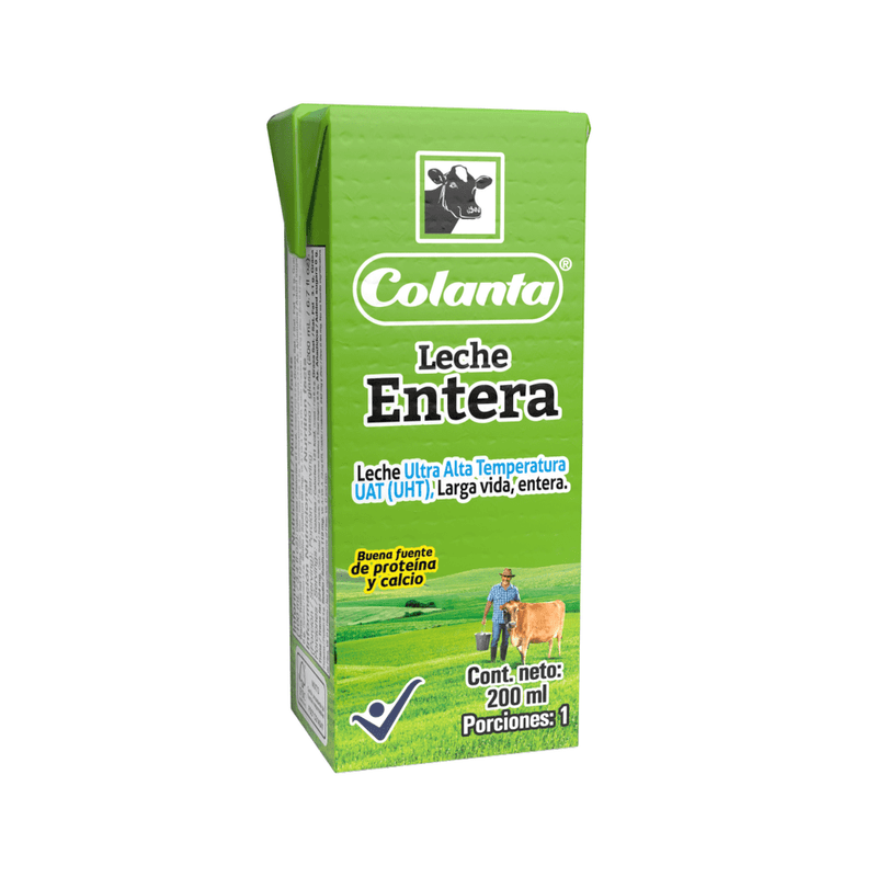 Leche Entera Caja 200ml Colanta