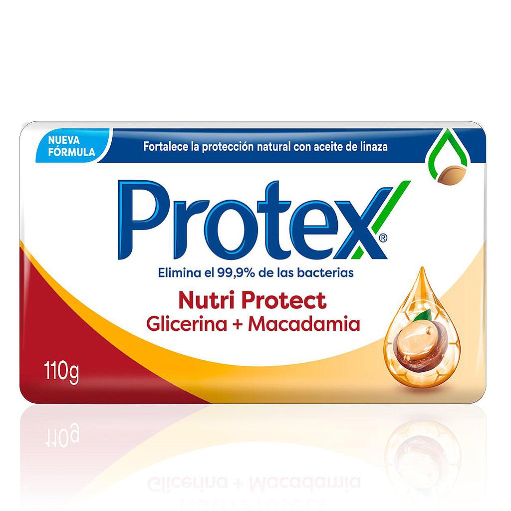 Jabón Nutri Protect Glicerina + Macadamia  Protex 110g ​
