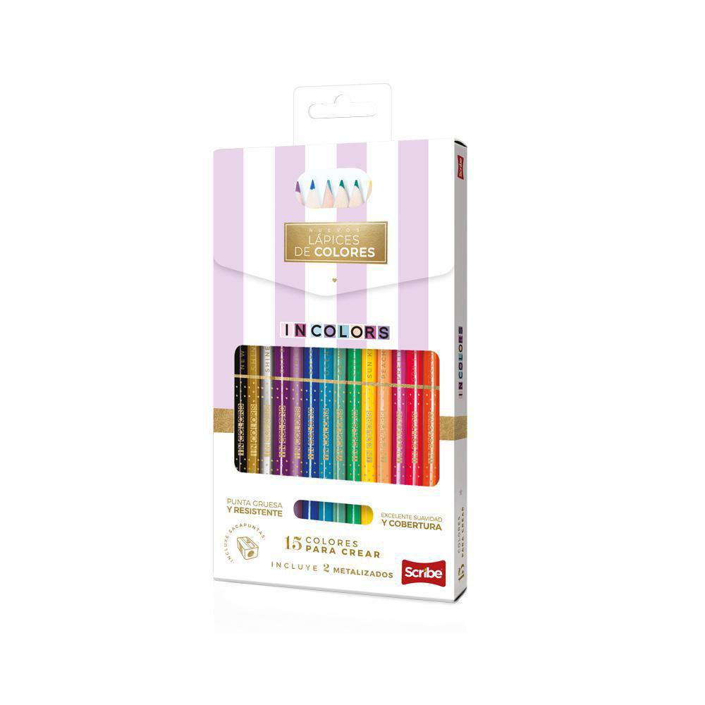 Colores Incolors 15 unidades Scribe