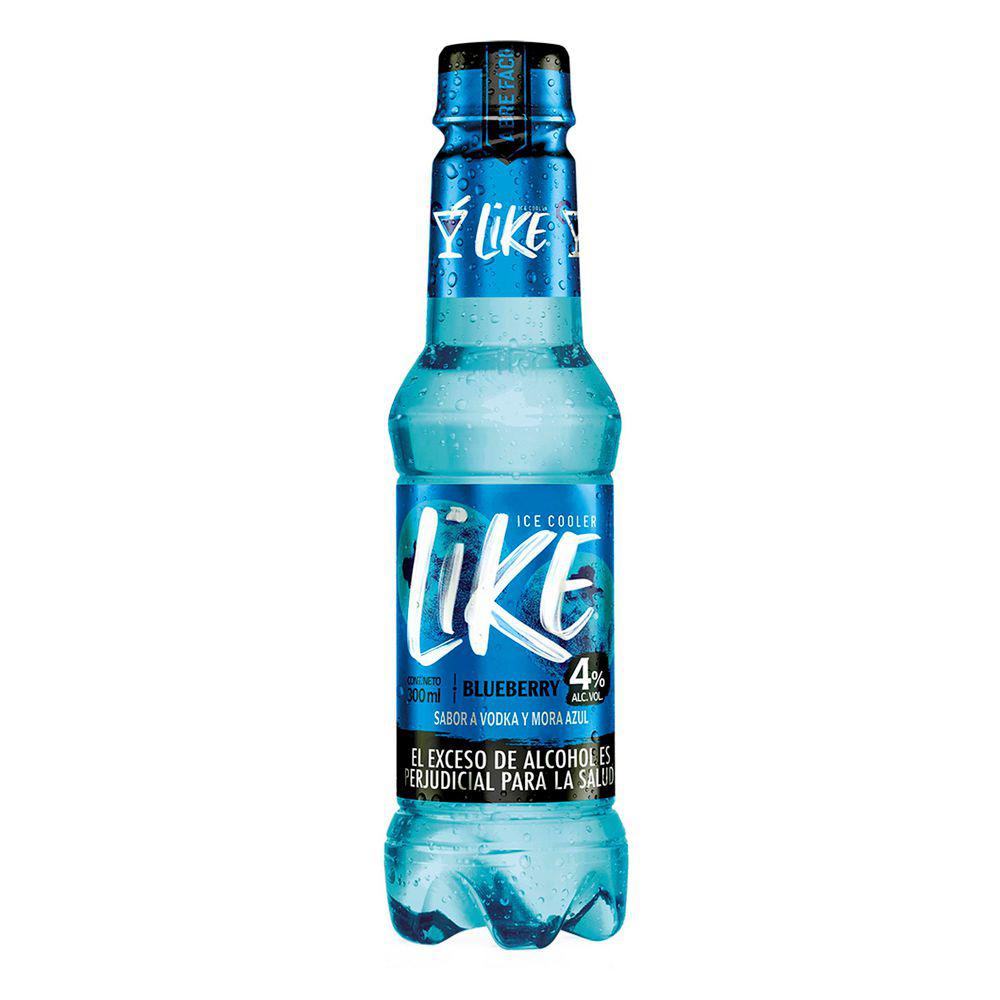 Aperitivo LIKE ICE COOLER NO VINICO VODKA MORA AZUL 300ml