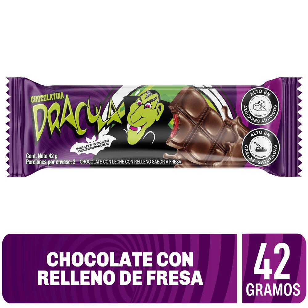 Chocolatina Dracula viajando en el dracuverso 42g