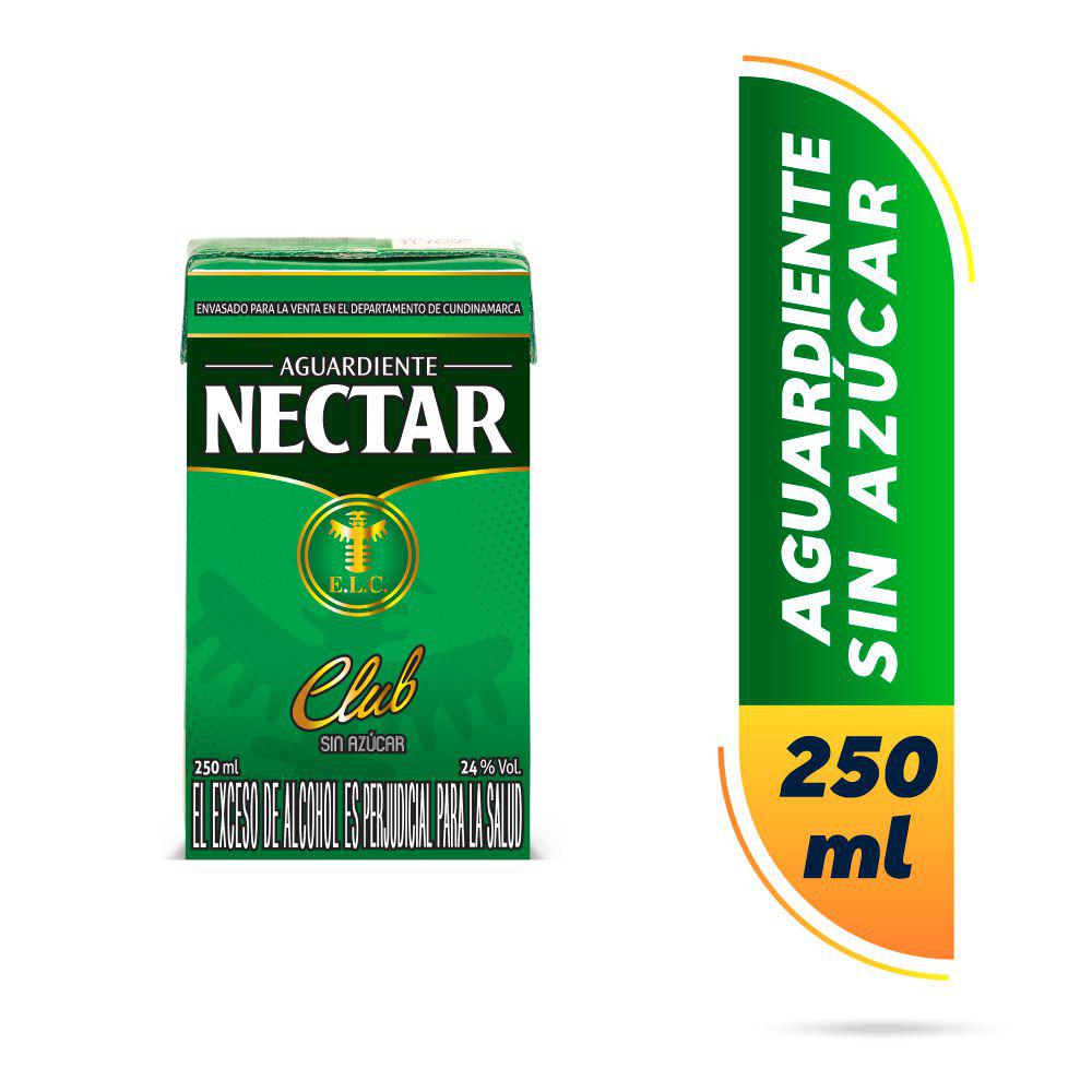 Aguardiente Nectar Verde Caja  250ml