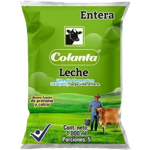 Leche Entera Colanta 1 LITRO