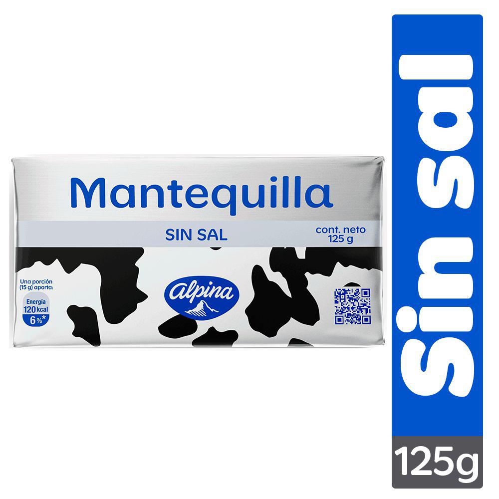 Mantequilla NO Sal Alpina 125g