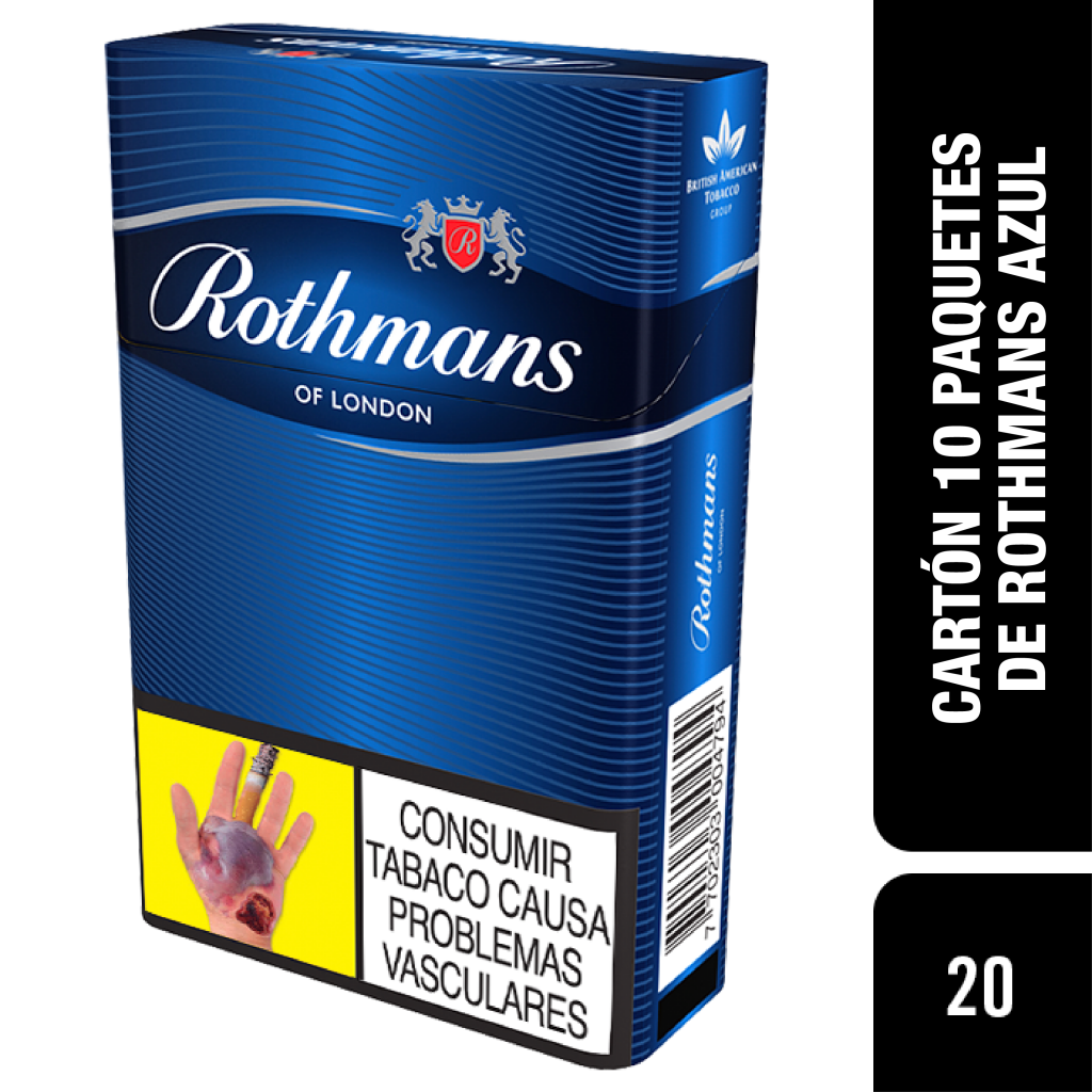 Cigarrillos Rothmans Azul x 20unidades