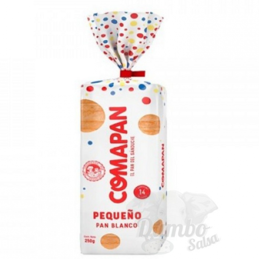 Pan Blanco Tajado Pequeño Comapan 250g