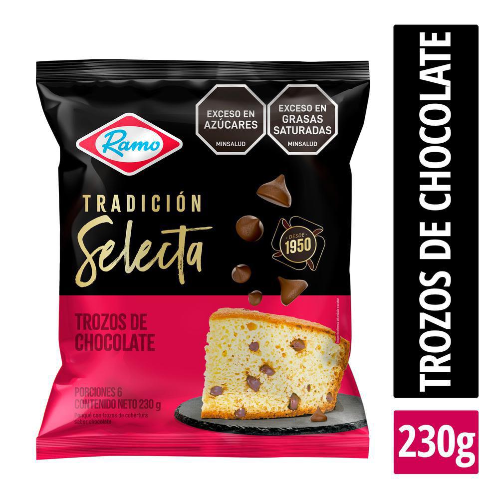 Ponqué Trozos de Chocolate Ramo 230g