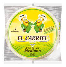 Arepa de Maíz Mediana X 4 El Carriel 300g