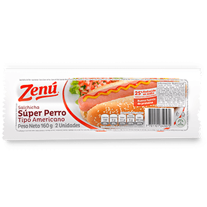 Salchicha  Super Perro x 2 Zenú 160g  