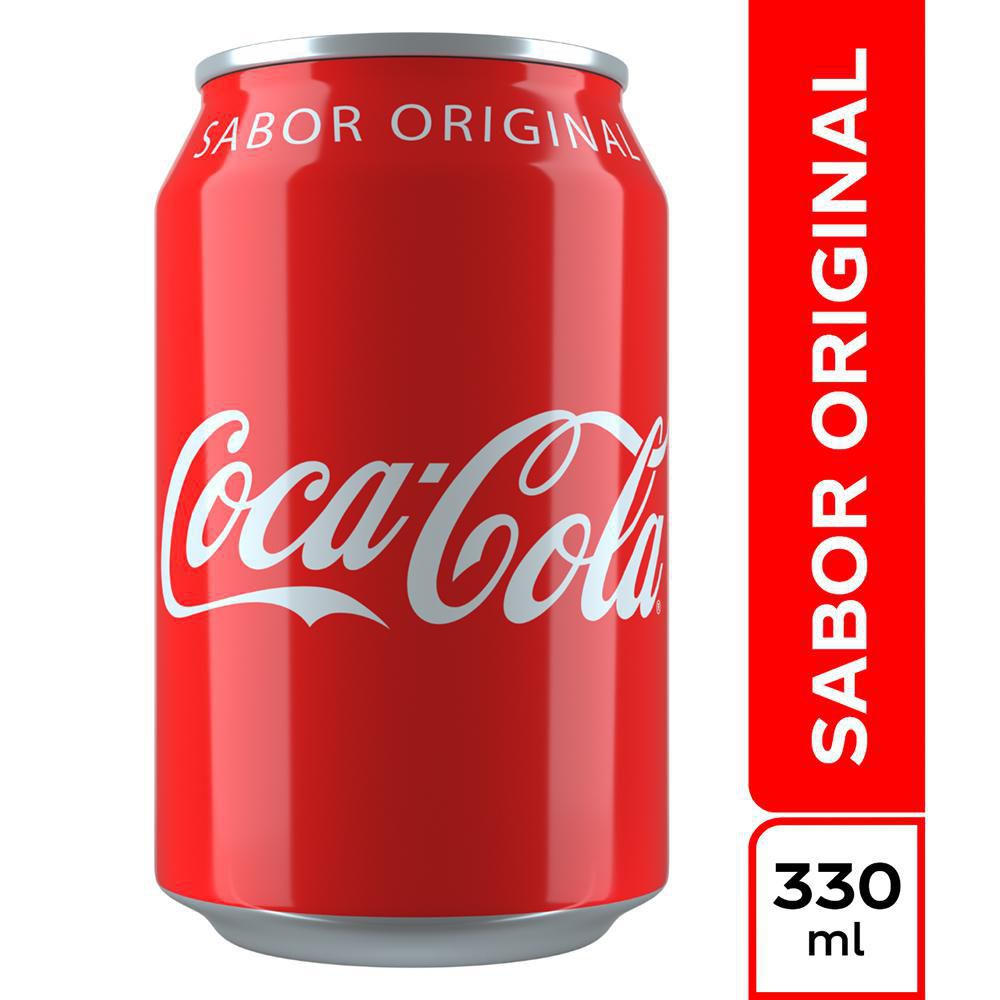 Gaseosa Coca Cola en lata 330ml  