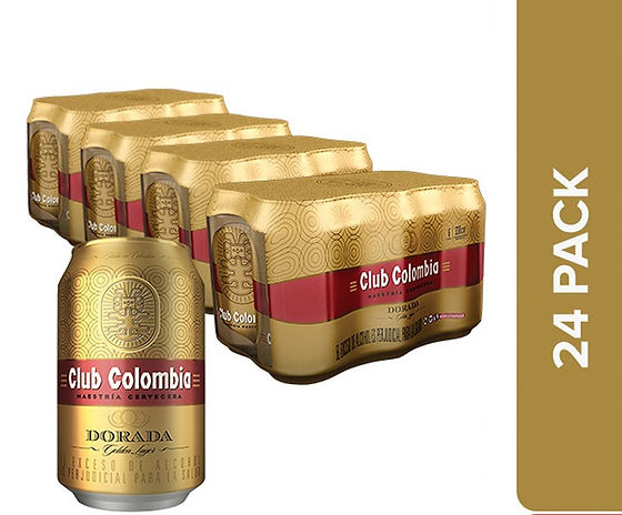 PACA  Cerveza Club Colombia Dorada Lata 330cm