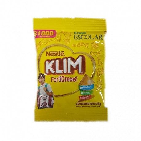 Leche en polvo Klim 26g