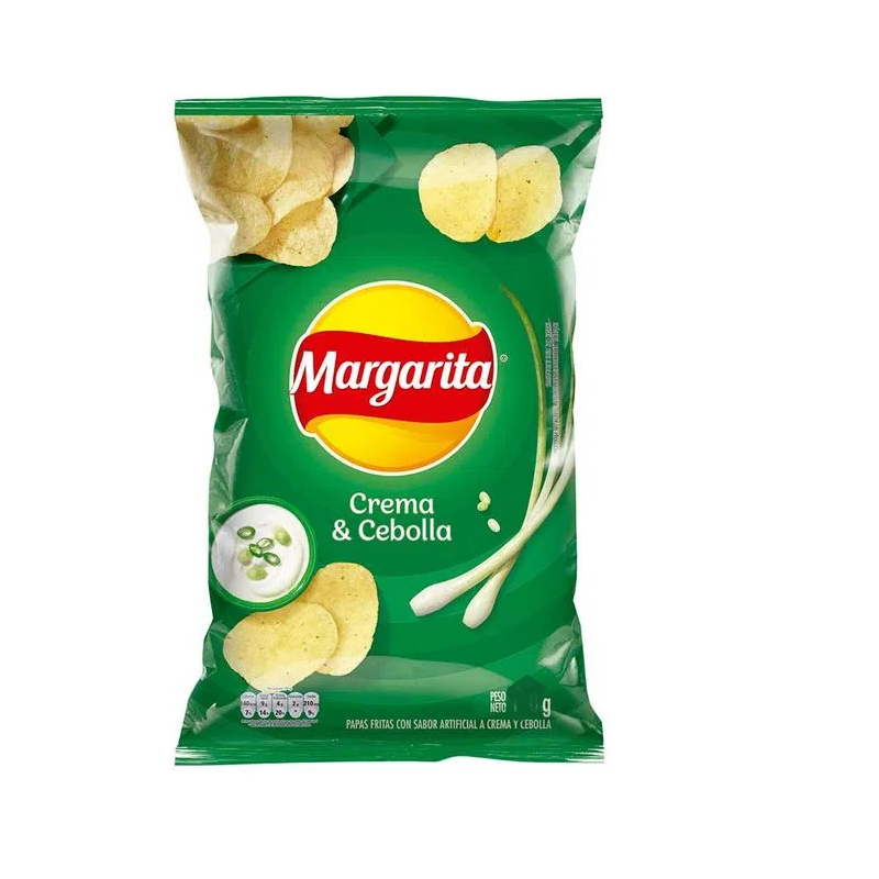 Papas Margarita Crema y Cebolla 36g