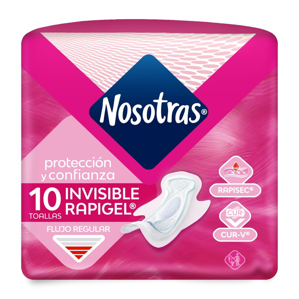 Toallas Invisible Rapigel x10 Nosotras