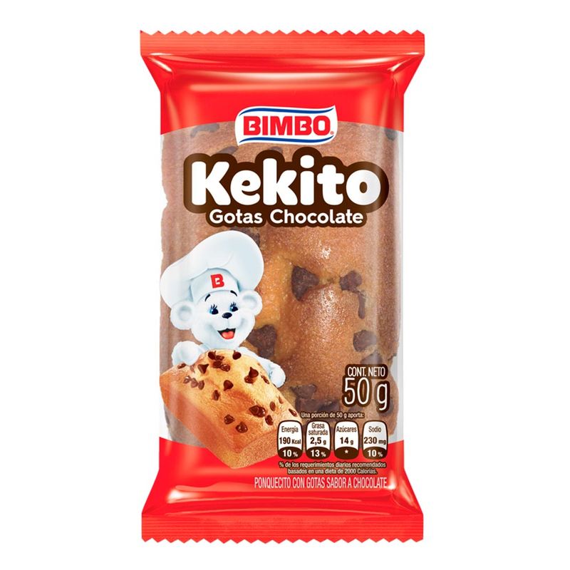 Kekito Gotas sabor a Chocolate Bimbo 50g