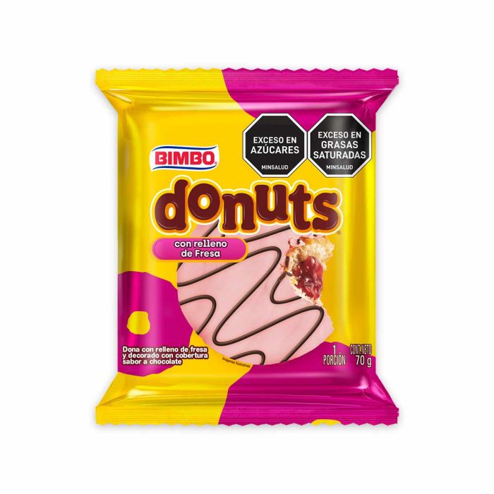 Donuts con relleno de Fresa Bimbo 70g