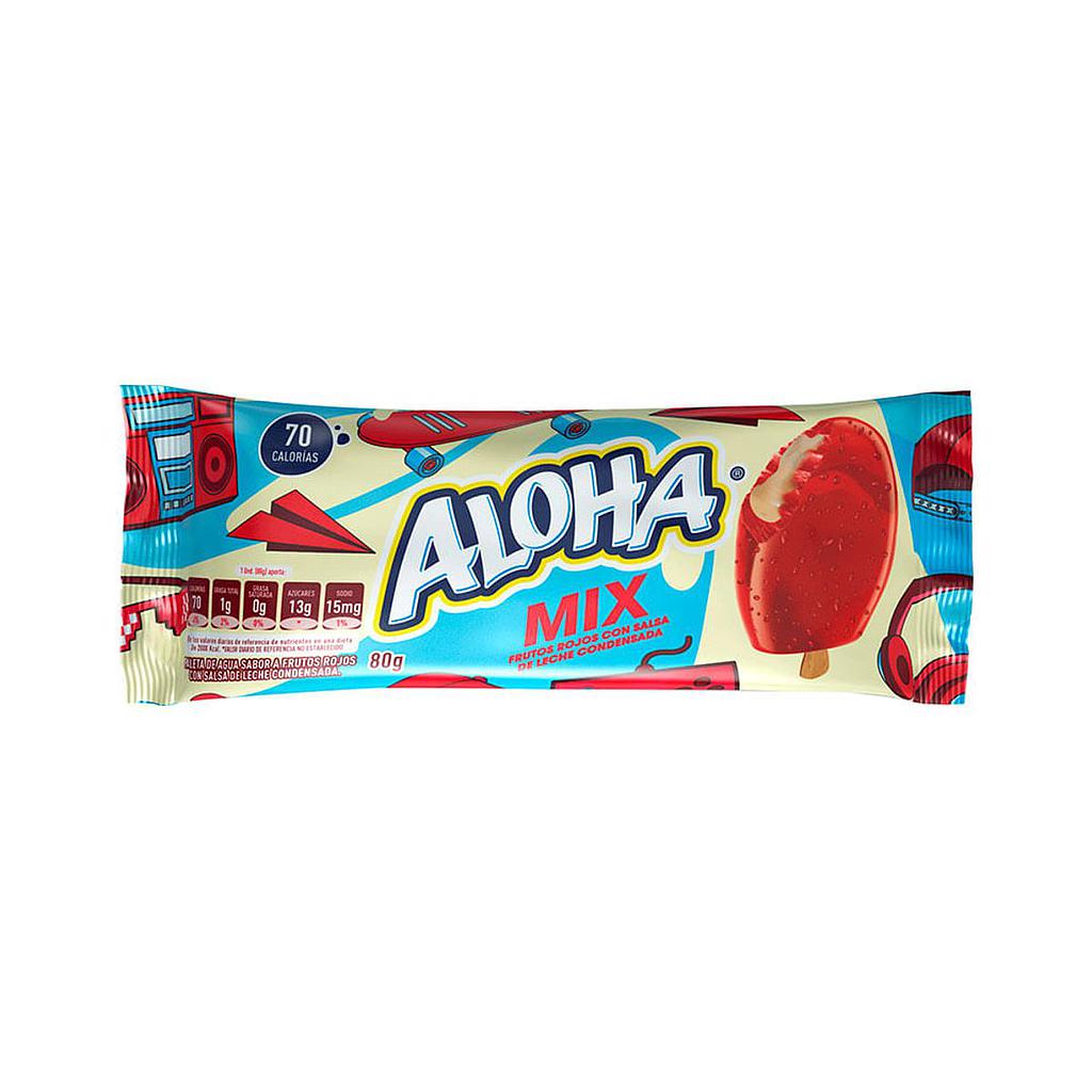 Paleta Aloha Mix Crem Helado 80g