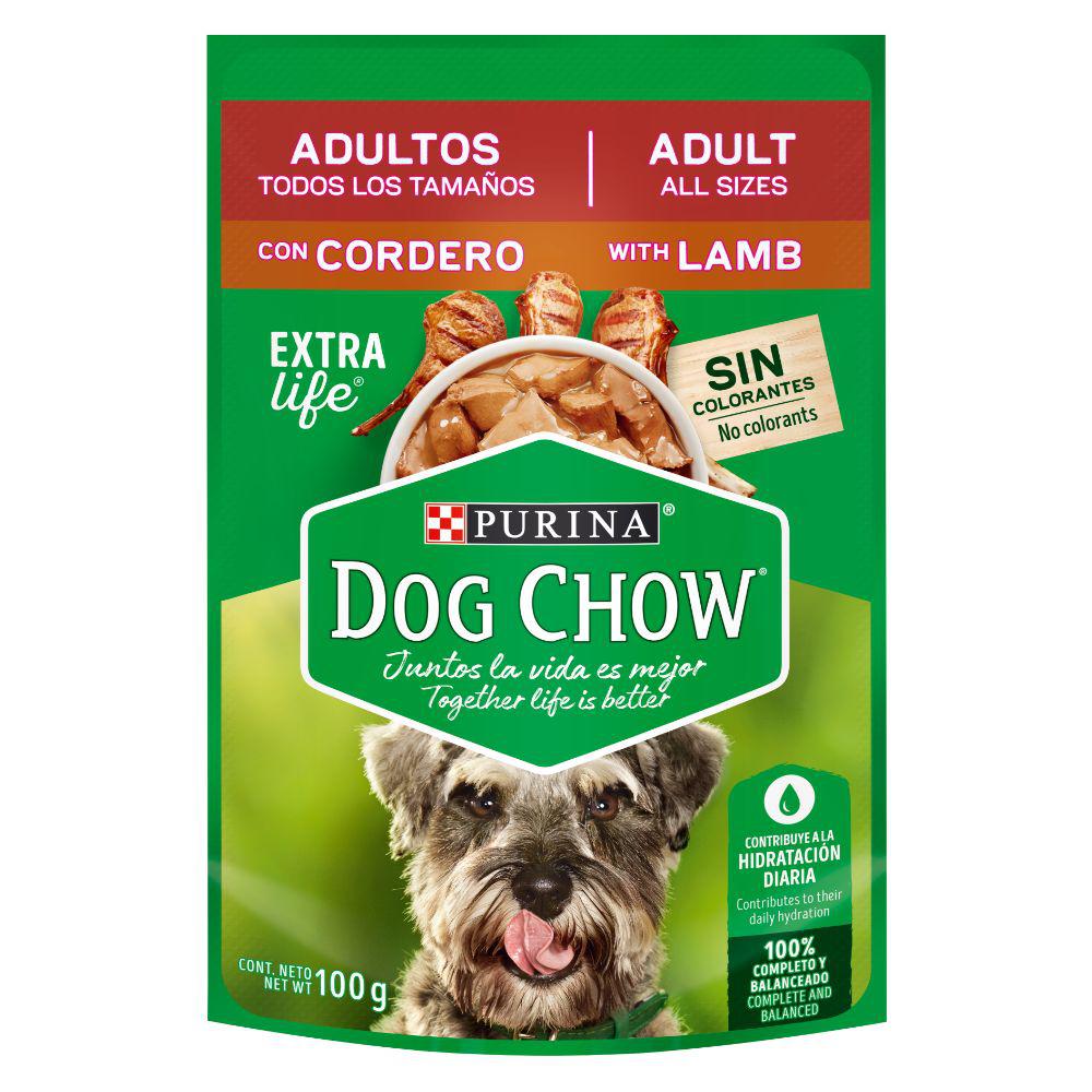 Dog Chow Cordero Adultos 100g