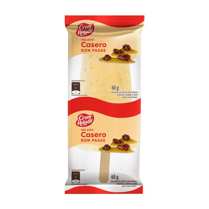Helado Casero Ron con Pasas Crem Helado 60g