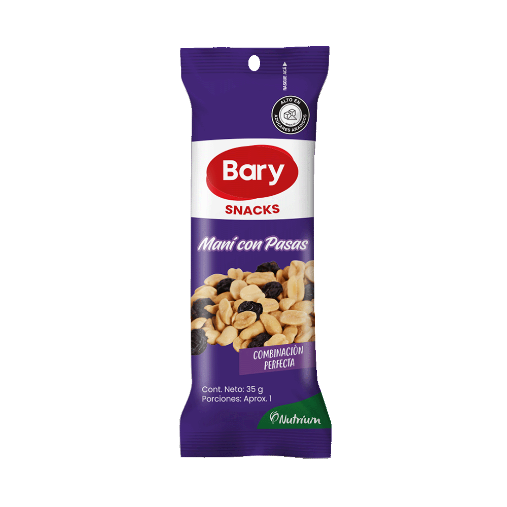 Maní con Pasas Bary 35g