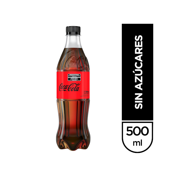 Gaseosa Coca Cola sin Azúcar 500ml