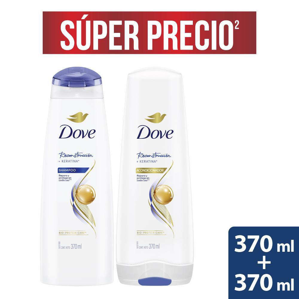 Shampoo Dove Reconstrucción 370ml + Acondicionador 370ml