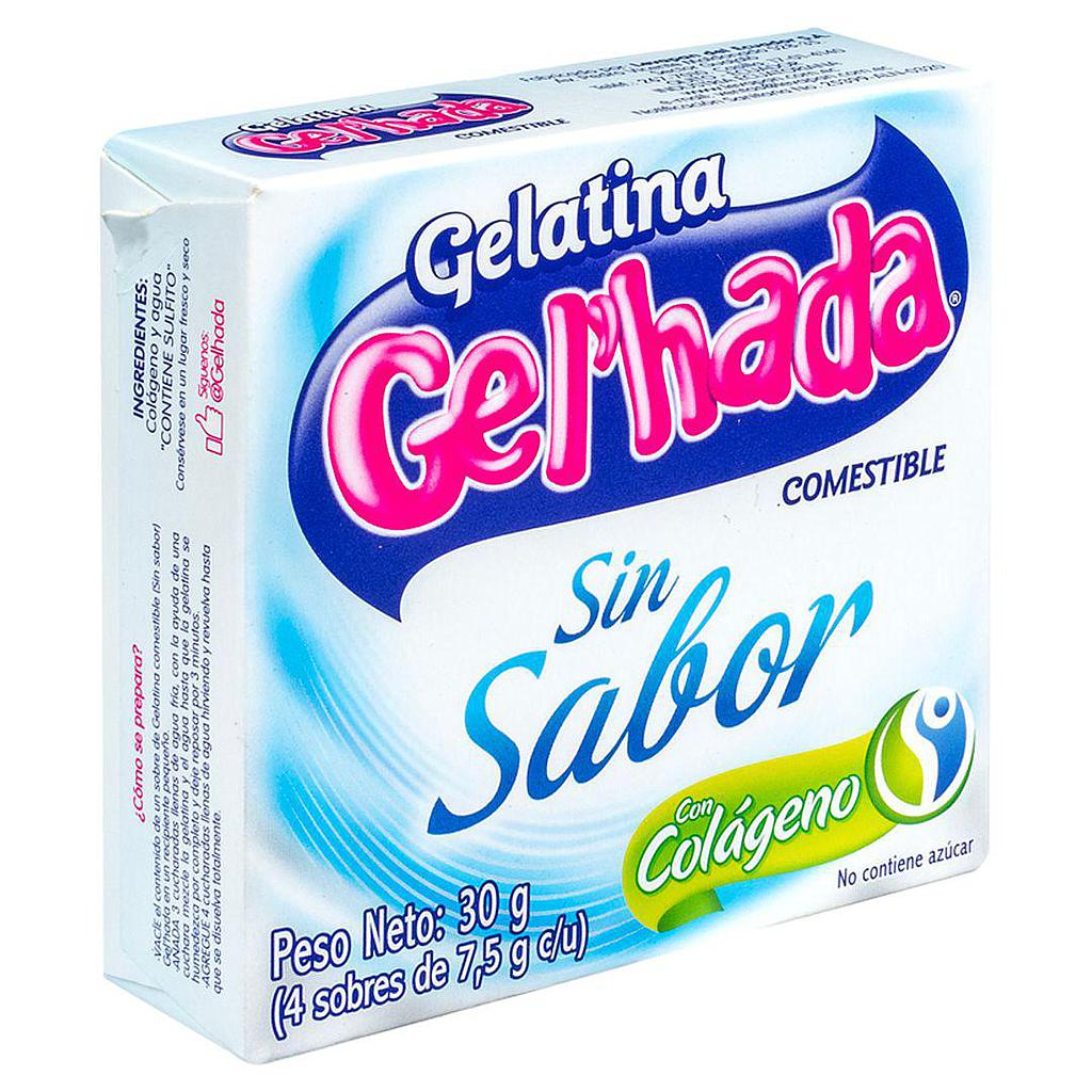 Gelatina Sin Sabor Gel´hada 30g