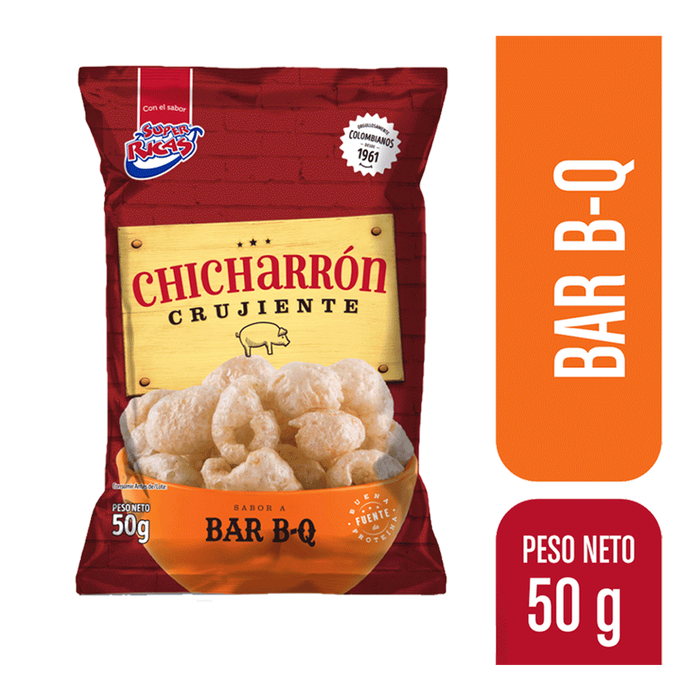 Chicharrón BBQ Súper Ricas 50g