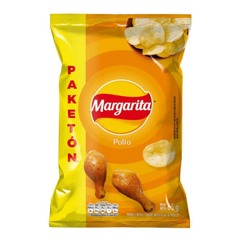 Papas De Pollo Margarita 36g