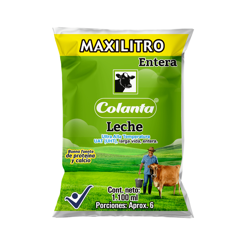 Leche Entera Colanta Maxilitro 1.100ml