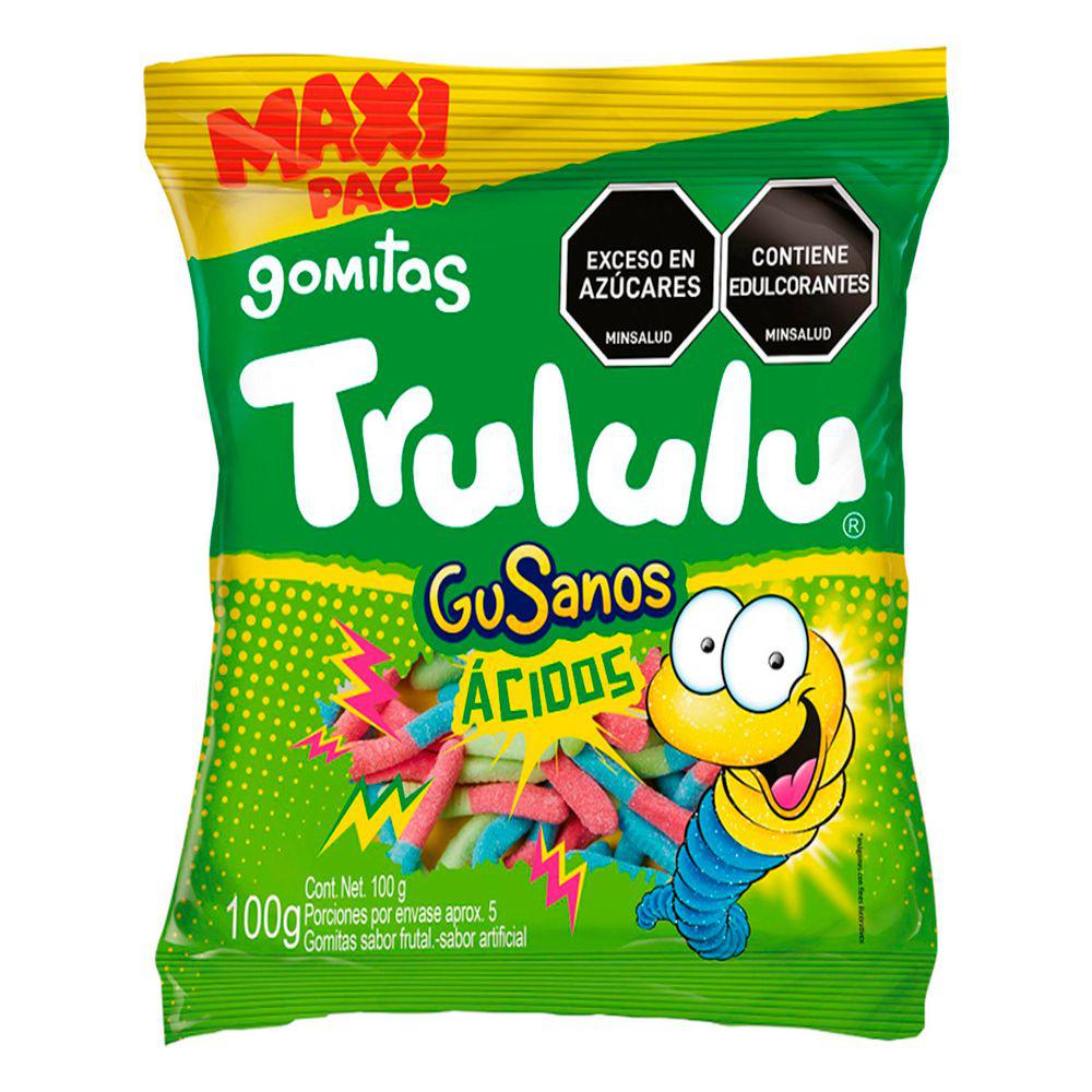 Gomitas Gusanos Ácidos Trululu 100g