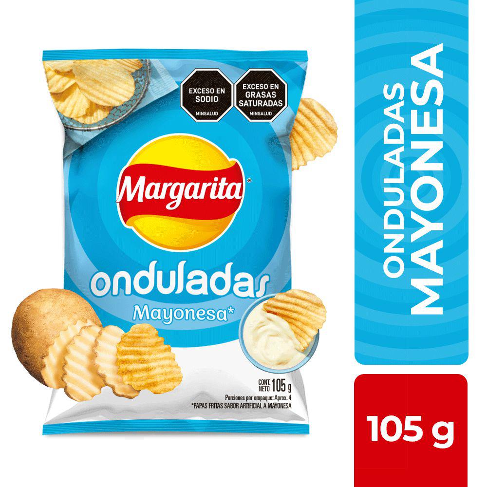 Papas Onduladas Mayonesa Margarita 105g