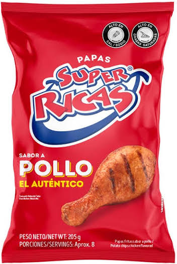 Papas de Pollo Súper Ricas 205g