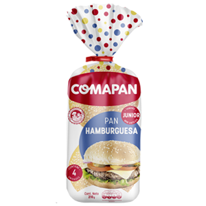 Pan Hamburguesa x4 Comapan 210g