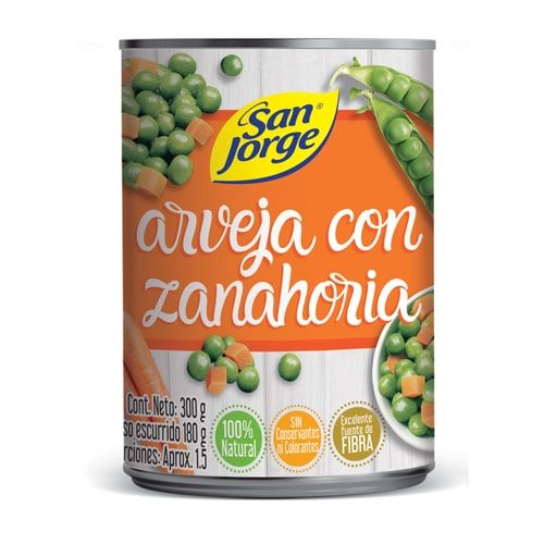 Arveja con Zanahoria San Jorge 180g